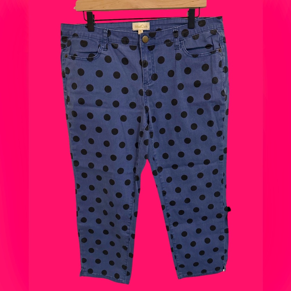 XL Modcloth Polka Dot Cropped Jeans